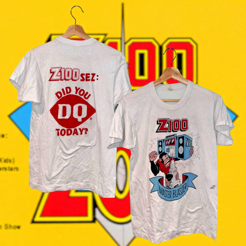 Z100 New York City Master Blaster Dairy Queen Vintage T-Shirt Sz. M RARE - Picture 10 of 10